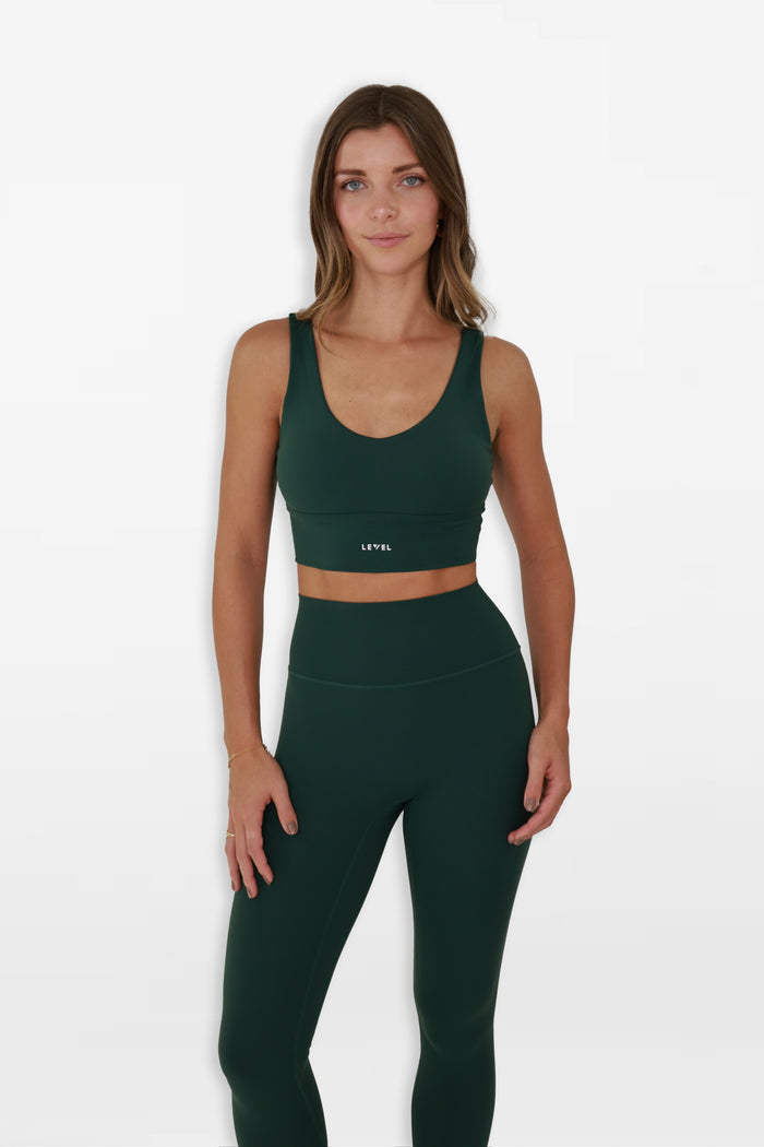 Courtside Bra - Evergreen