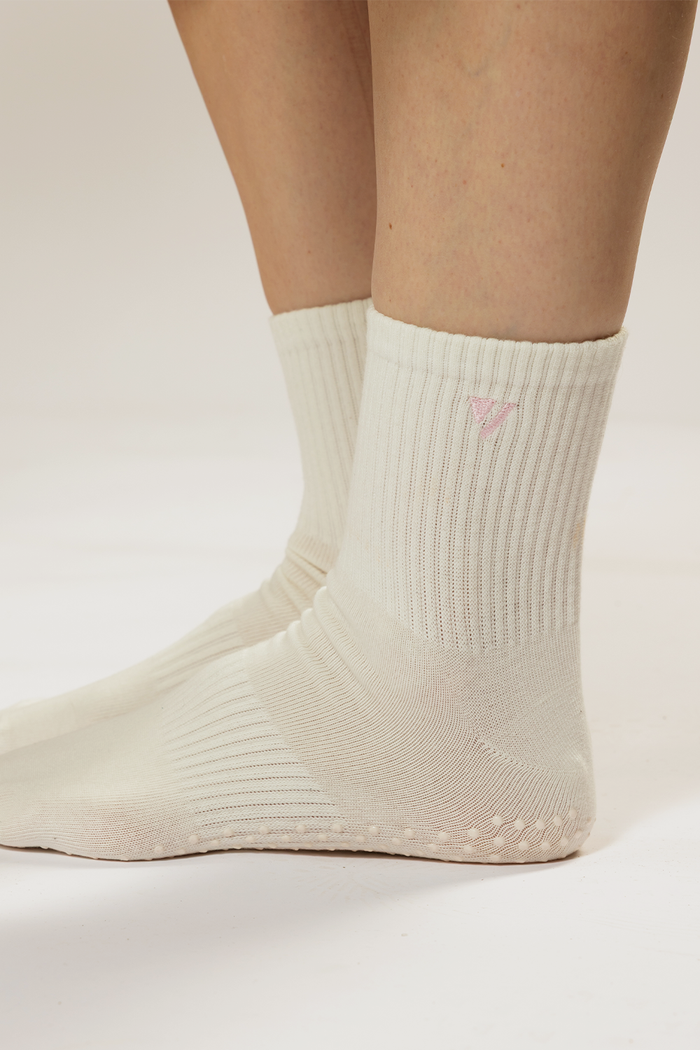 Crew Grip Socks - White